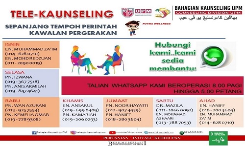 Tele-Counseling Putra, Ready To Help UPM Citizens